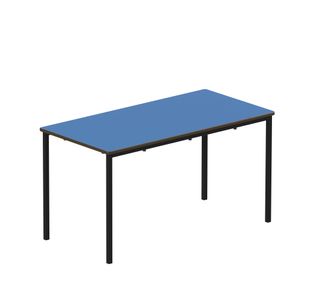 Titan Fully Welded Frame Table 1200x600x640mm Blue/Black KF70476