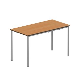 Titan Fully Welded Frame Table 1100x550x460mm Beech/Grey KF70481