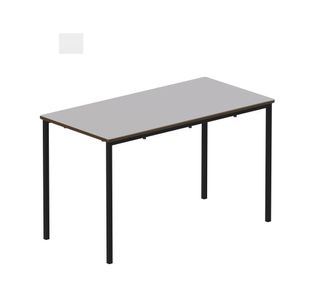 Titan Fully Welded Frame Table 1100x550x460mm Grey/Black KF70482