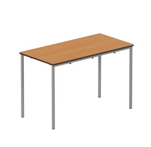 Titan Fully Welded Frame Table 1100x550x530mm Beech/Grey KF70489
