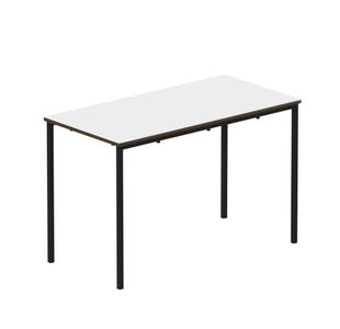 Titan Fully Welded Frame Table 1100x550x530mm White/Black KF70494