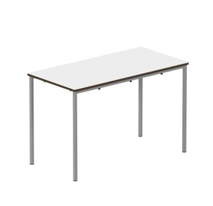 Titan Fully Welded Frame Table 1100x550x530mm White/Grey KF70495