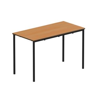 Titan Fully Welded Frame Table 1100x550x590mm Beech/Black KF70496