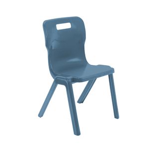 Titan One Piece Retold Chair Size 5 470x500x770mm Steel Blue KF70505