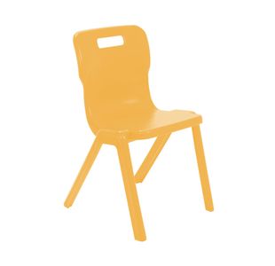 Titan One Piece Classroom Chair Size 6 470x530x805mm Marigold KF70518
