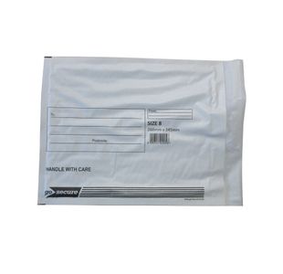 GoSecure Bubble Envelope Size 8 Internal Dimensions 260x345mm White (Pack of 50) KF71454