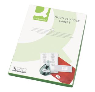 Q-Connect Multipurpose Labels 139x99mm 4 Per Sheet White (400 Pack) 9670055