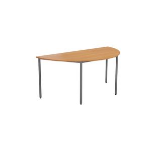 Jemini Semi Circular Multipurpose Table 1600x800x730mm Beech KF71589