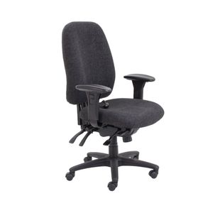 Avior Snowdon Heavy Duty High Back Chair with Lumbar Support Charcoal KF72250