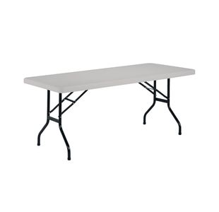 Jemini Rectangular Folding Table 1510x760x740mm White KF72329