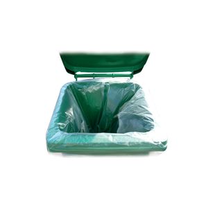2Work Wheelie Bin Liner Clear (Pack of 100) KF73374