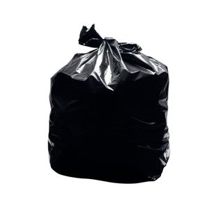 2Work Light Duty Refuse Sack LPDE Black 457x725x950mm (Pack of 200) KF73375