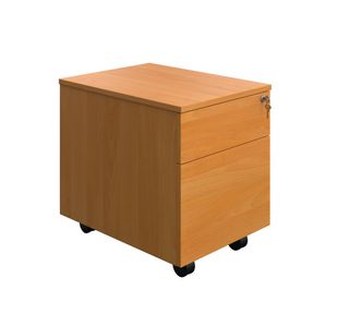 5 Star Modara 18mm Mobile 2 Drw Pedestal 434x580x525mm Beech KF73516