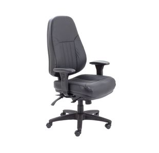 Avior Thorpe High Back Task Chair 670x650x1090-1175mm Black KF74022