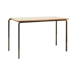 Jemini MDF Edged Class Table 1100x550x710mm Beech/Black (Pack of 4) KF74552