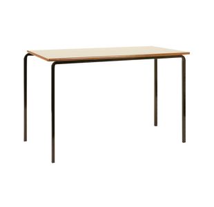 Jemini MDF Edged Class Table 1200x600x710mm Beech/Black (Pack of 4) KF74553