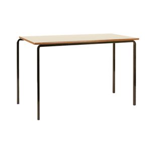 Jemini MDF Edged Classroom Table 1100x550x760mm Beech/Black (Pack of 4) KF74554
