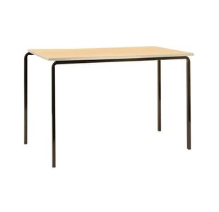 Jemini MDF Edged Classroom Table 1100x550x590mm Beech/Silver (Pack of 4) KF74556