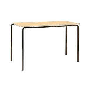 Jemini Polyurethane Edged Class Table 1100x550x710mm Beech/Black (Pack of 4) KF74564