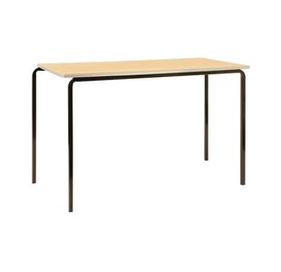 Jemini Polyurethane Edged Class Table 1100x550x760mm Beech/Black (Pack of 4) KF74566