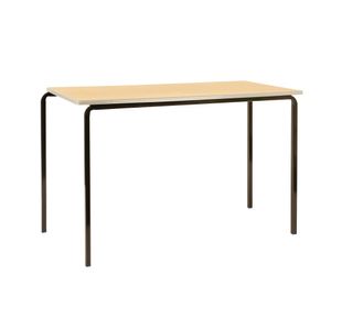 Jemini Polyurethane Edged Class Table 1200x600x760mm Beech/Silver (Pack of 4) KF74573