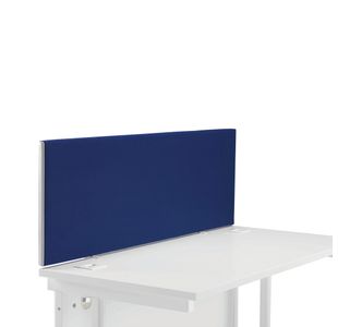 First Desk Mounted Screen 1200x25x400mm Special Blue KF74836