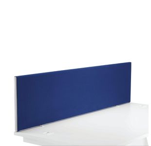 First Desk Mounted Screen 1600x25x400mm Special Blue KF74840