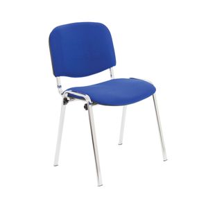 First Ultra Multipurpose Stacking Chair 532x585x805mm Blue KF74893
