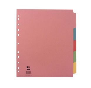 Q-Connect 5-Part Extra Wide Subject Divider A4 KF76981