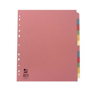Q-Connect 12-Part Extra Wide Subject Divider A4 KF76983