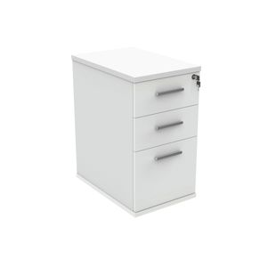 Astin 3 Drawer Desk High Pedestal Lockable 404x600x730mm Arctic White KF77716