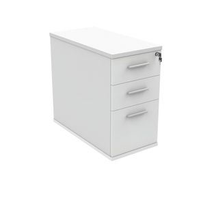 Astin 3 Drawer Desk High Pedestal Lockable 404x800x730mm Arctic White KF77720