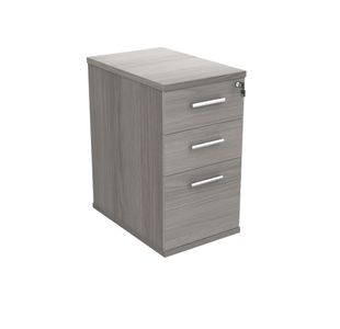 Astin 3 Drawer Desk High Pedestal Lockable 404x800x730mm Alaskan Grey Oak KF77721