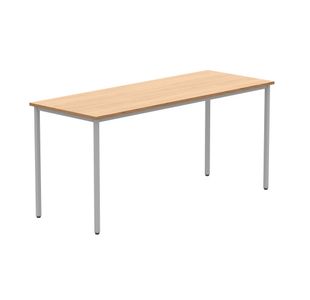 Astin Rectangular Multipurpose Table 1600x600x730mm Norwegian Beech/Silver KF77733