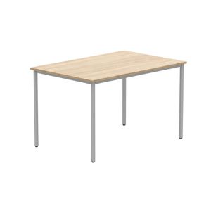 Astin Rectangular Multipurpose Table 1200x800x730mm Canadian Oak/Silver KF77738