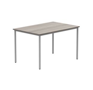Astin Rectangular Multipurpose Table 1200x800x730mm Alaskan Grey Oak/Silver KF77746