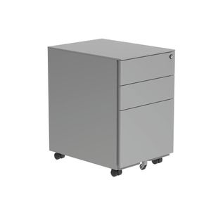 Astin 3 Drw Mobile Under Desk Steel Pedestal 390x524x595mm Slv KF77748