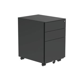 Astin 3 Drw Mobile Under Desk Steel Pedestal 390x524x595mm Blk KF77750