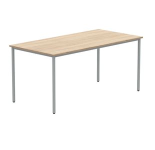 Polaris Rectangular Multipurpose Table 1600x800x730mm Canadian Oak/Silver KF77897