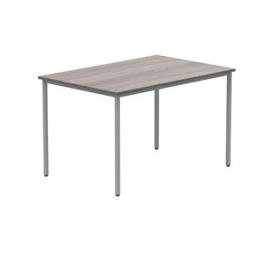 Polaris Rectangular Multipurpose Table 1200x800x730mm Alaskan Grey Oak/Silver KF77904