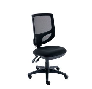 Polaris Nesta Mesh Back Operator Chair 2 Lever 590x900x1050mm Black KF77950