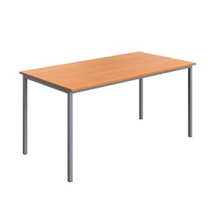 5 Star Modara Multipurpose Table 1500x800x730mm Beech/Silver KF78095