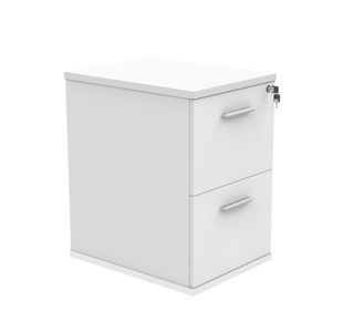 Polaris 2 Drawer Filing Cabinet 460x600x710mm Arctic White KF78103