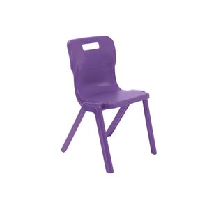 Titan One Piece Classroom Chair 482x510x829mm Purple (Pack of 30) KF78643