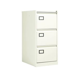 Jemini 3 Drawer Filing Cabinet 470x622x1016mm White KF78707