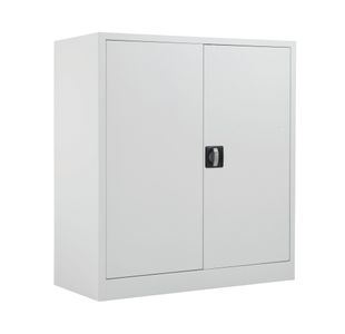 Talos Double Stationery Cupboard 920x420x1000mm White TCSDDC1000WH