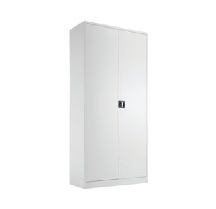 Talos Double Door Stationery Cupboard 920x420x1950mm White KF78757
