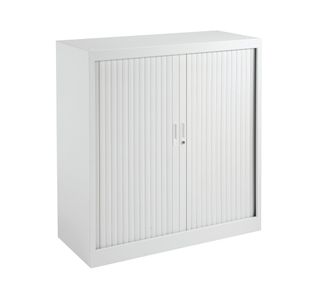 Talos Side Opening Tambour Unit 1000x450x1050mm White TCSOT1050WH