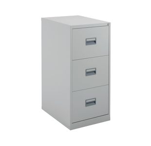 Talos 3 Drawer Filing Cabinet 465x620x1000mm Grey TCS3FC-GR