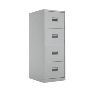 Talos 4 Drawer Filing Cabinet 465x620x1300mm Grey TCS4FC-GR